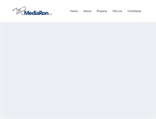 Tablet Screenshot of mediaron.com